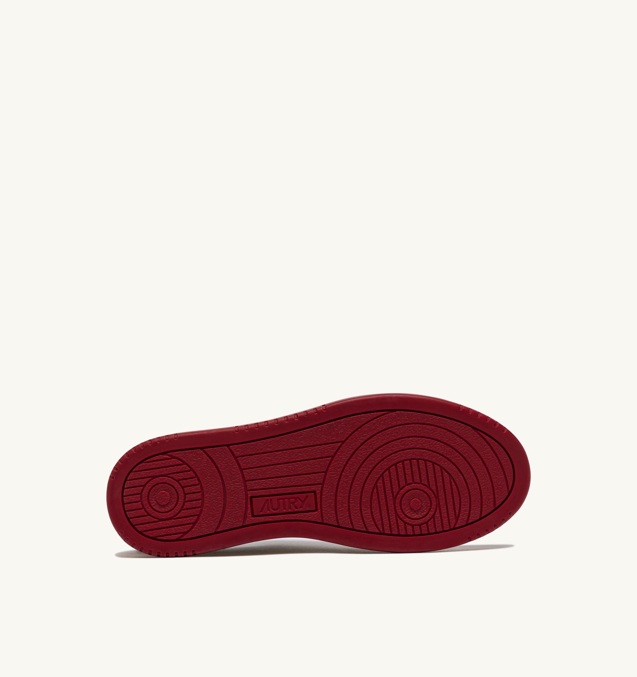 SNEAKERS MEDALIST LOW BICOLOR IN PELLE BIANCA E DEEP CLARET