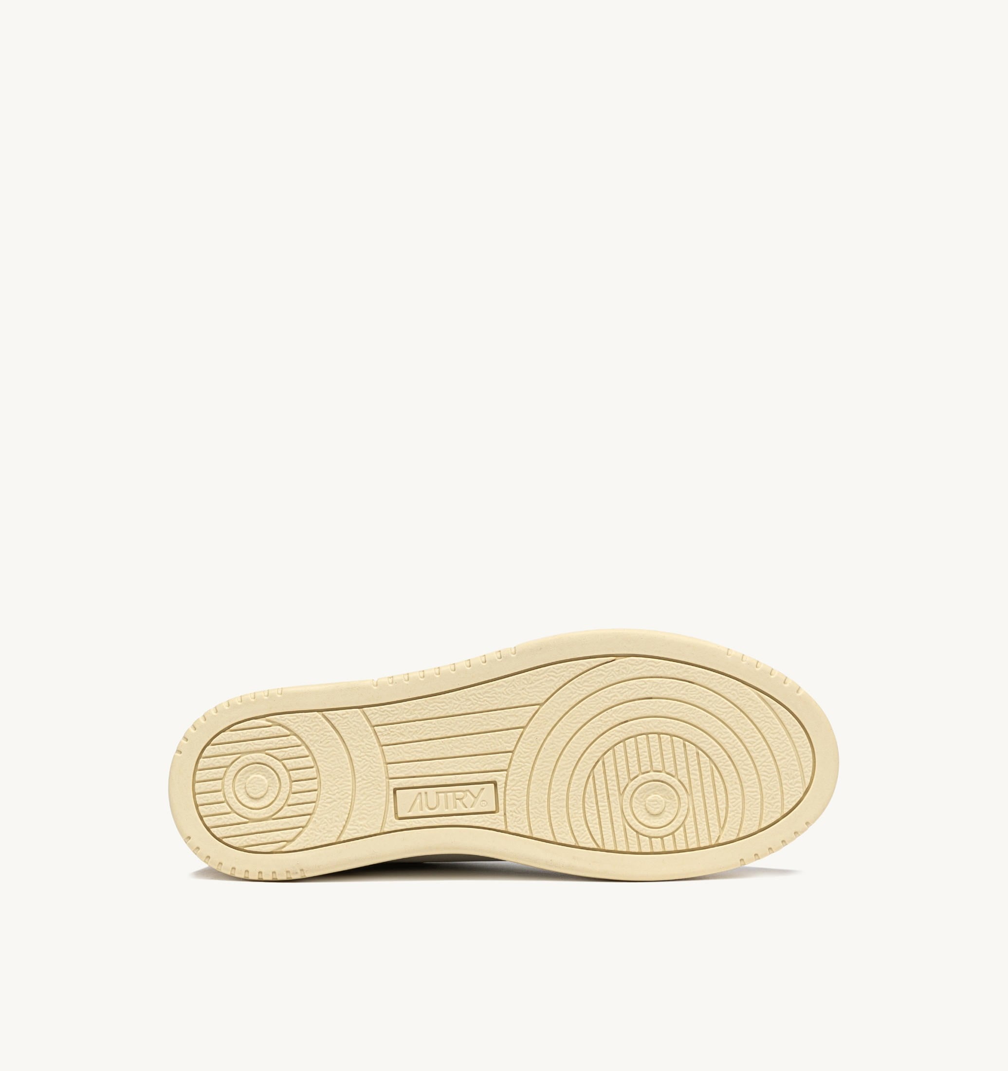 SNEAKERS MEDALIST LOW IN PELLE BIANCA E SUEDE STRAW
