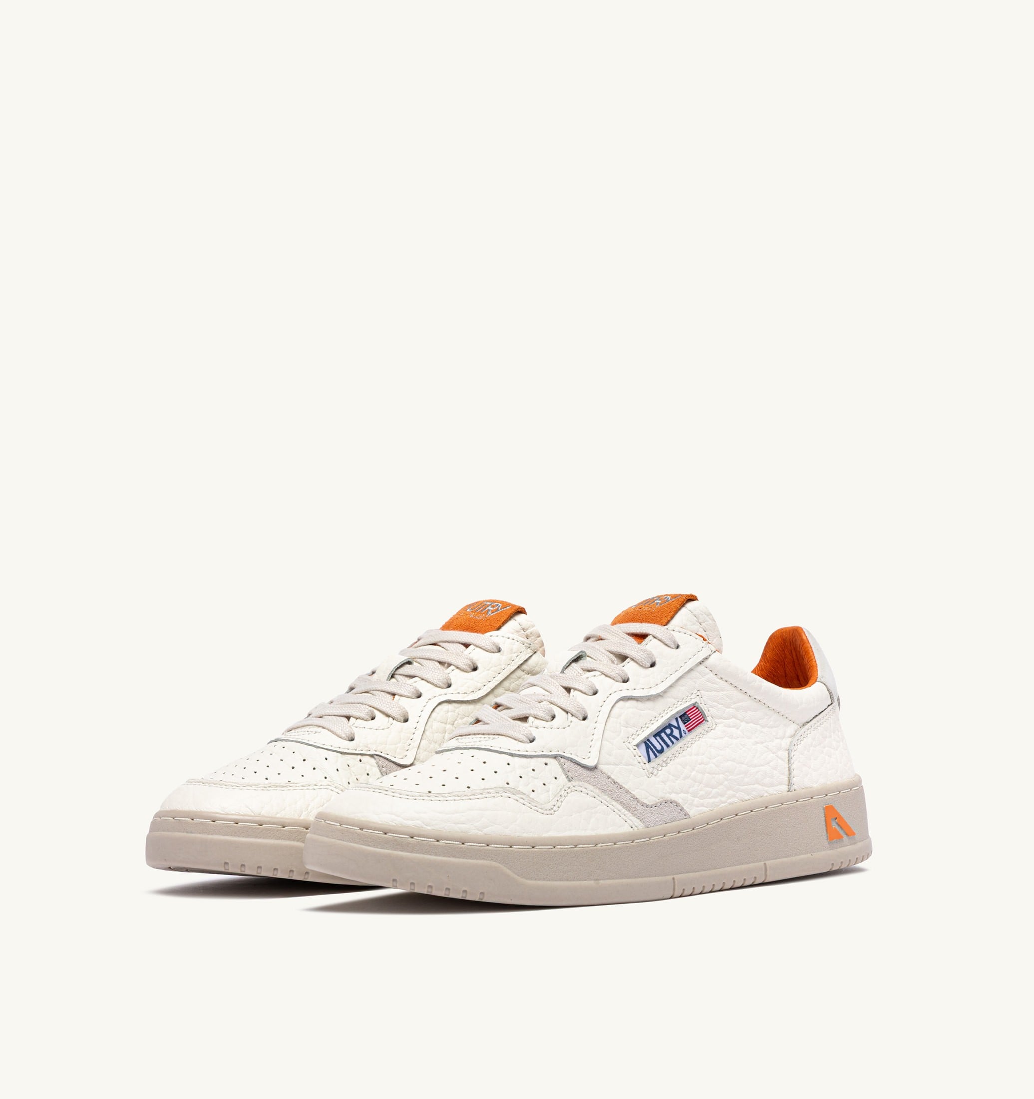 SNEAKERS MEDALIST LOW IN PELLE MARSHMALLOW E FANTA