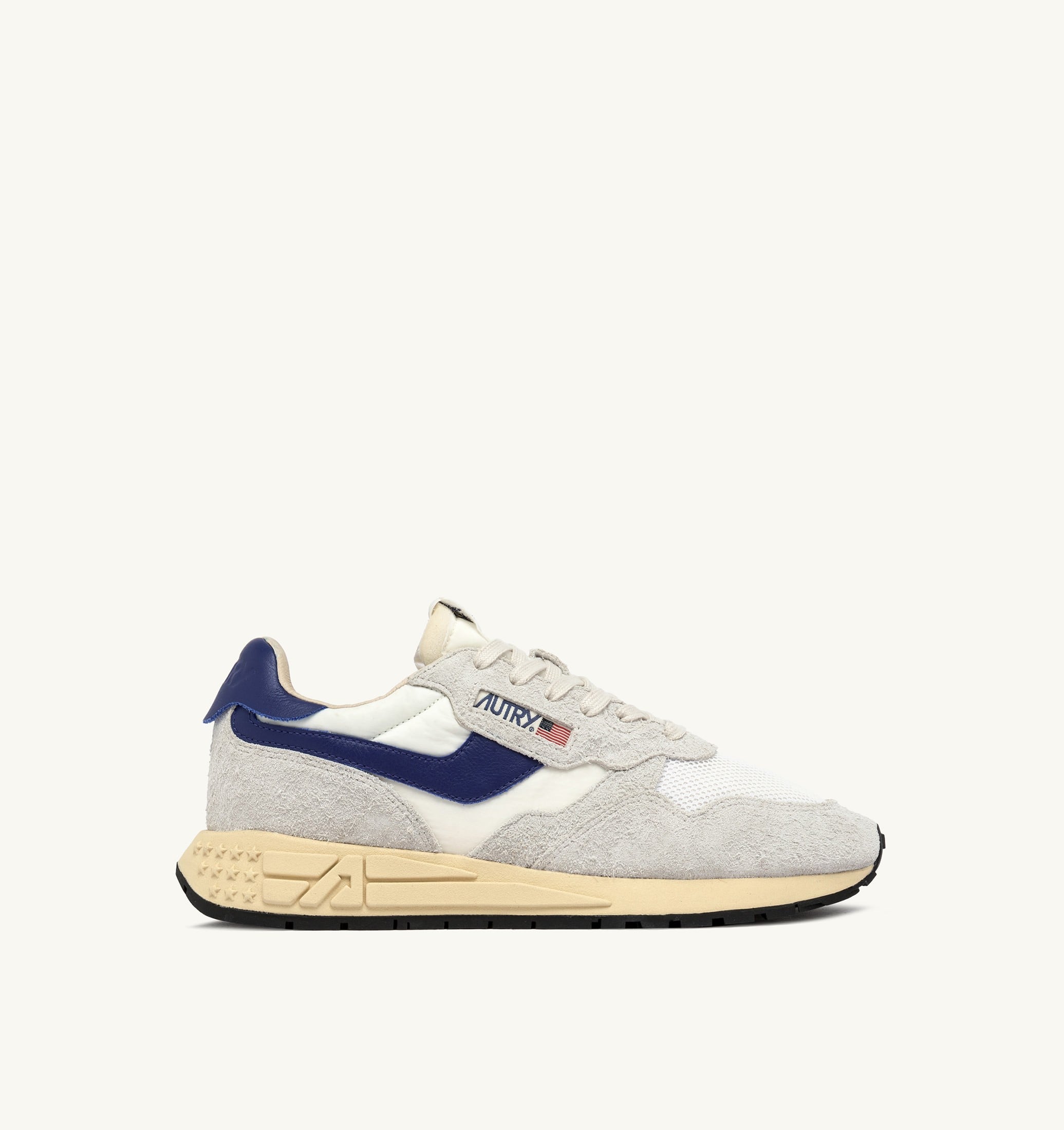 SNEAKERS REELWIND LOW IN NYLON E SUEDE COLORE BIANCO E LIMOGES