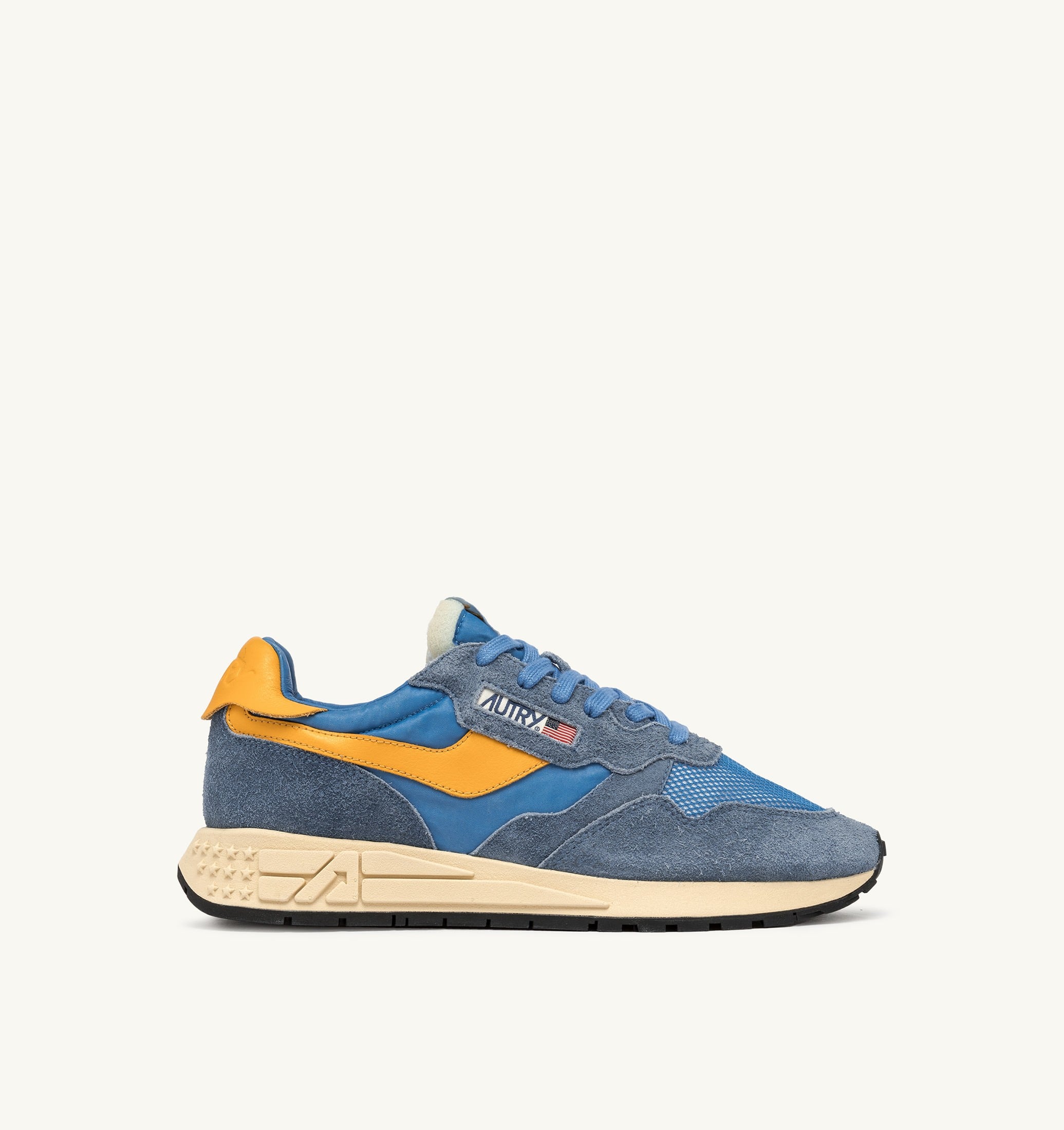 SNEAKERS REELWIND LOW IN NYLON E SUEDE COLORE CENBLE E GOLD FUSION