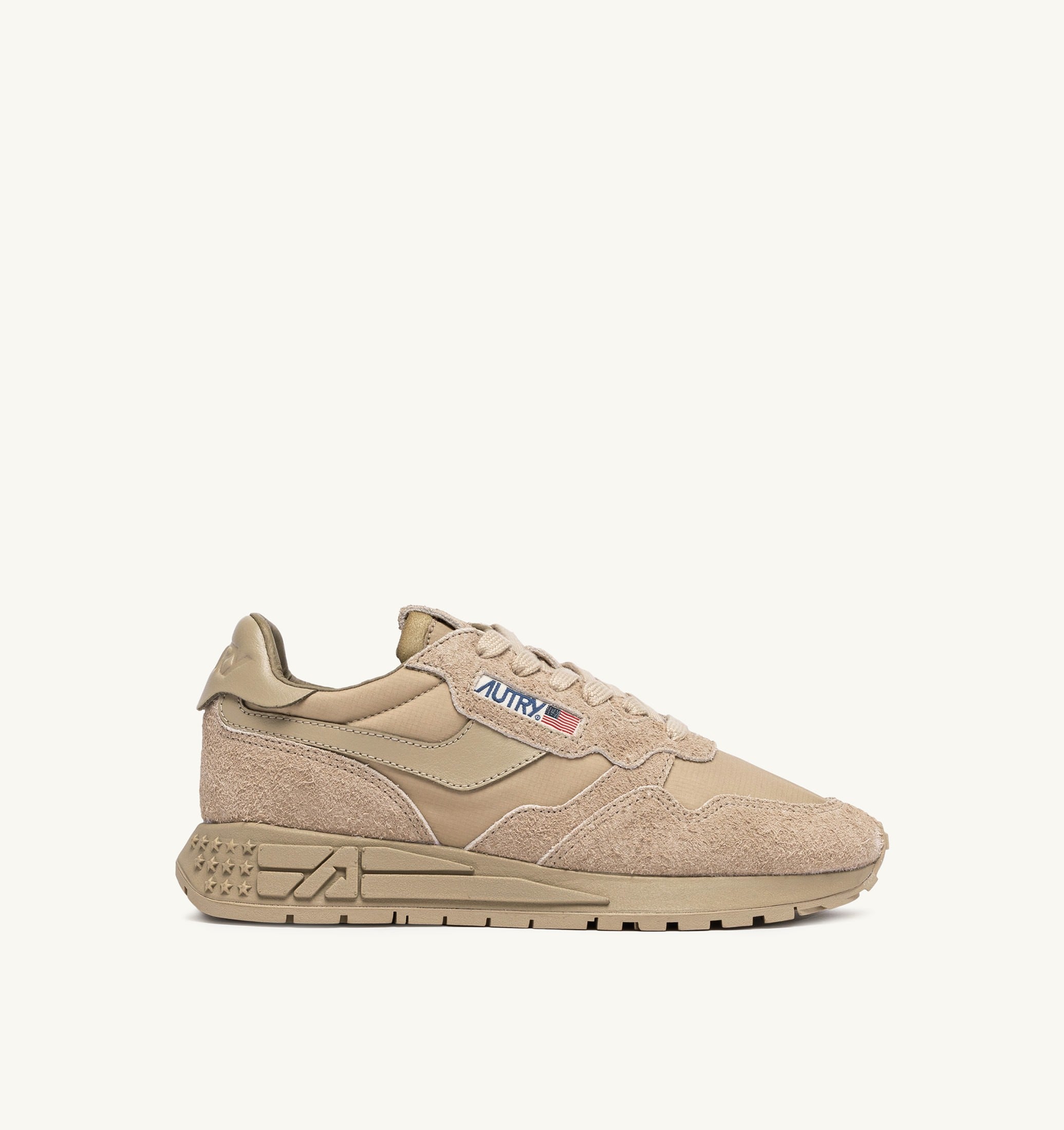 SNEAKERS REELWIND LOW IN NYLON E SUEDE SAFARI