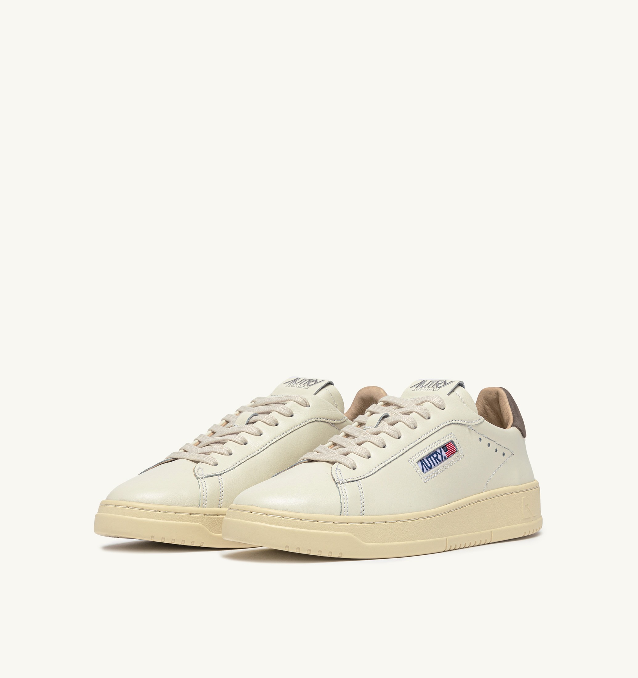 SNEAKERS DALLAS LOW IN PELLE MARSHMALLOW E MOREL