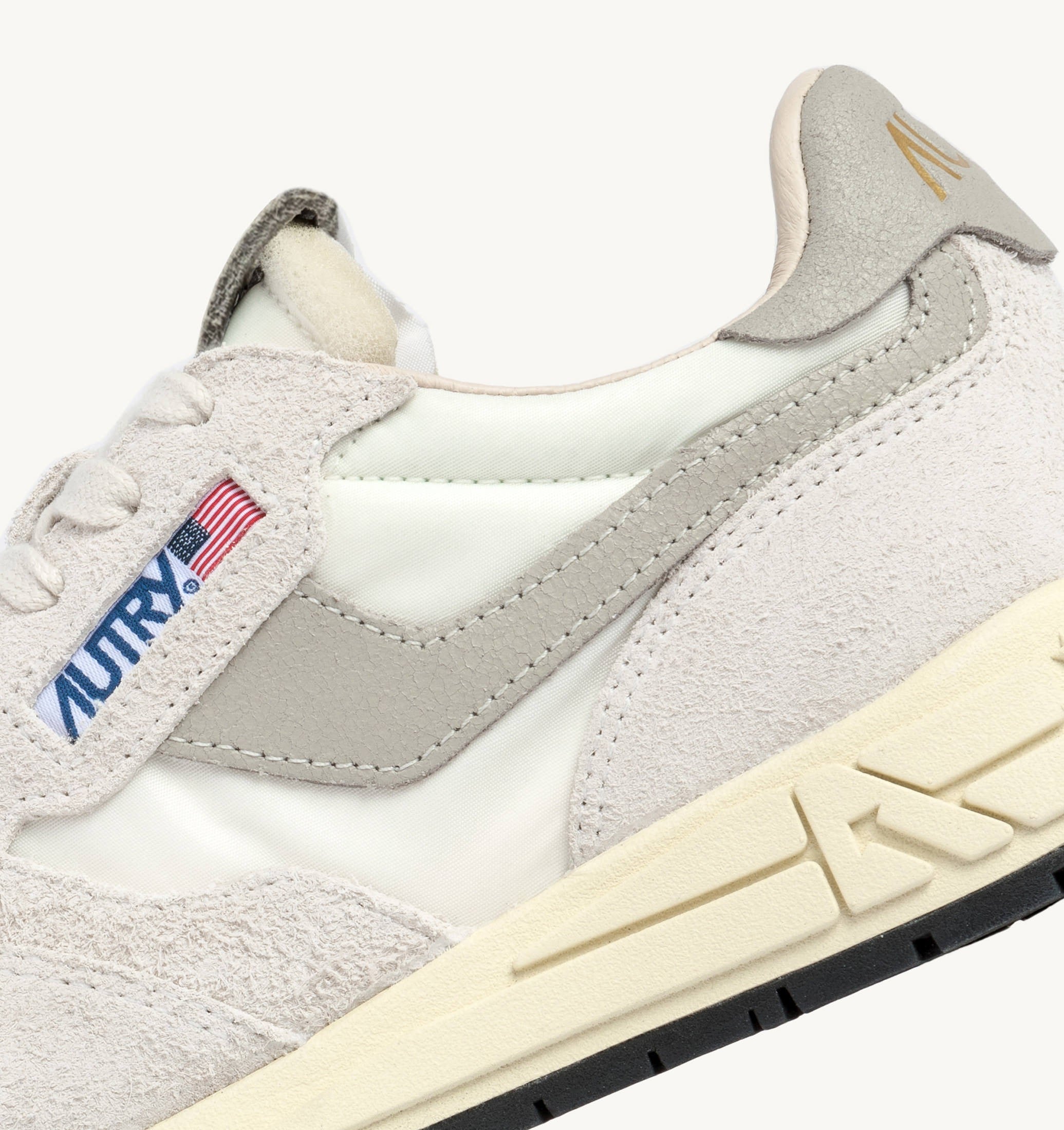 SNEAKERS REELWIND LOW IN NYLON E SUEDE BIANCO