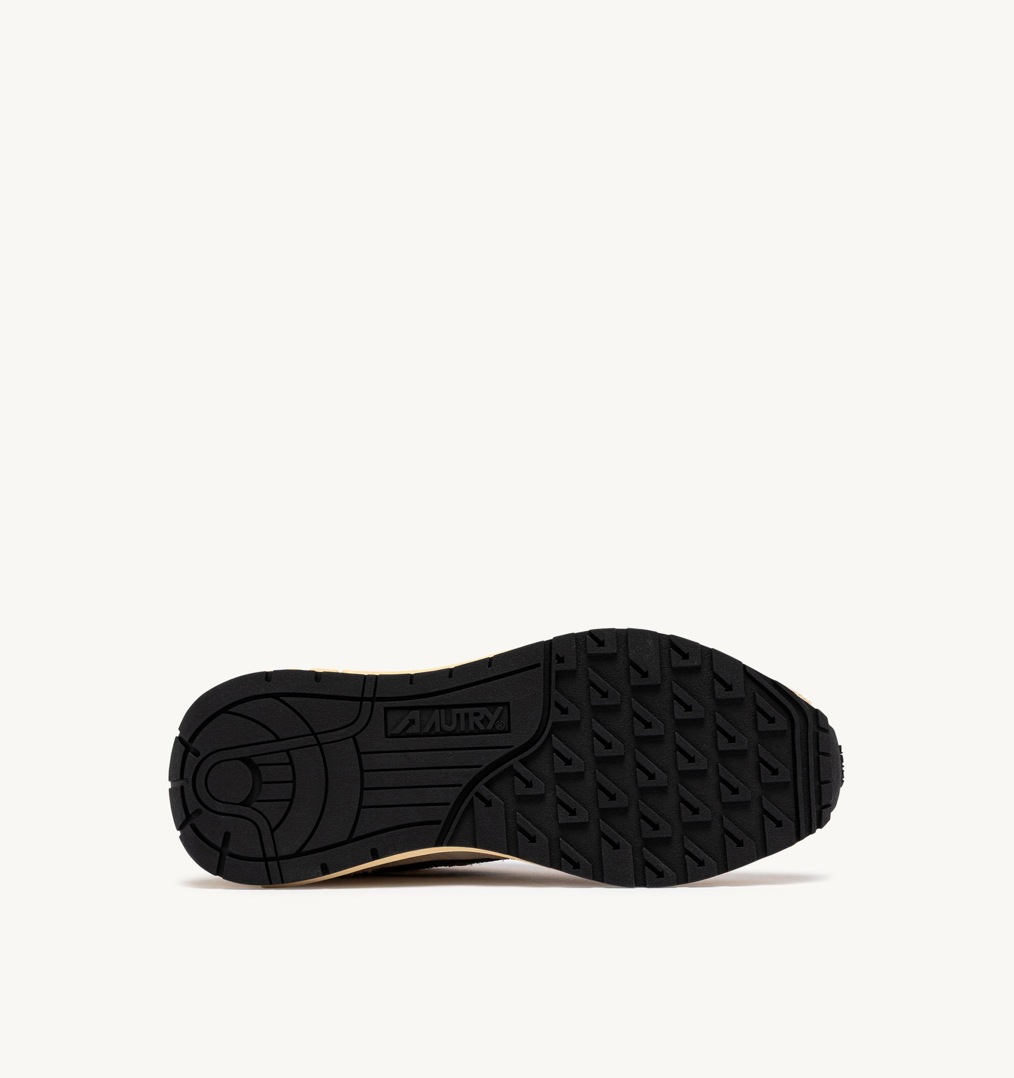 SNEAKERS REELWIND LOW IN NYLON E SUEDE ECRU E NERO